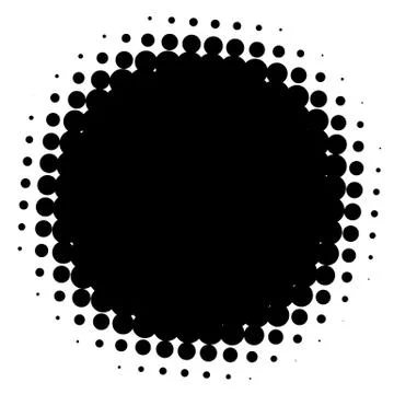 Halftone element. Abstract geometric graphic with half-tone pattern 스톡 일러스트