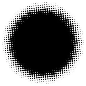 Halftone element. Abstract geometric graphic with half-tone pattern 스톡 일러스트