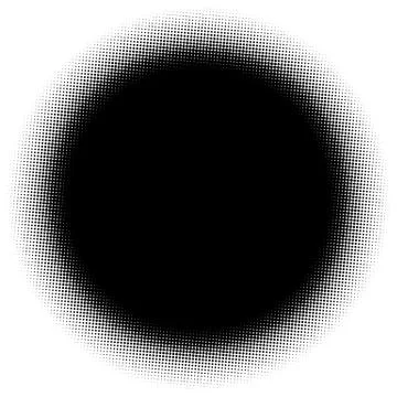 Halftone element. Abstract geometric graphic with half-tone pattern 스톡 일러스트