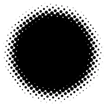 Halftone element. Abstract geometric graphic with half-tone pattern 스톡 일러스트