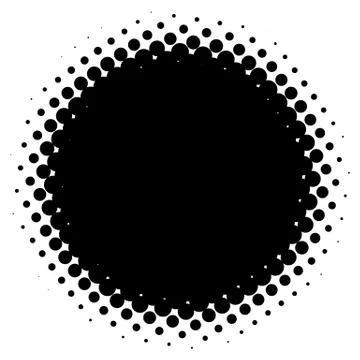 Halftone element. Abstract geometric graphic with half-tone pattern 스톡 일러스트
