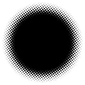Halftone element. Abstract geometric graphic with half-tone pattern 스톡 일러스트