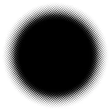 Halftone element. Abstract geometric graphic with half-tone pattern Stock-Illustration