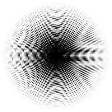 Halftone element. Abstract geometric graphic with half-tone pattern 스톡 일러스트