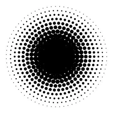 Halftone element. Abstract geometric graphic with half-tone pattern 스톡 일러스트