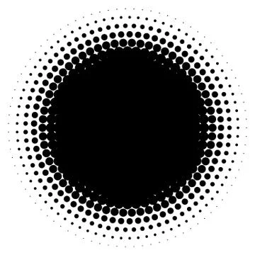 Halftone element. Abstract geometric graphic with half-tone pattern 스톡 일러스트