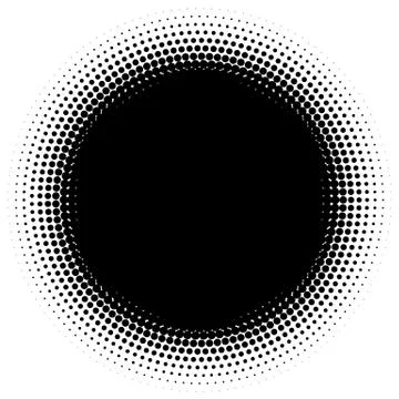 Halftone element. Abstract geometric graphic with half-tone pattern 스톡 일러스트
