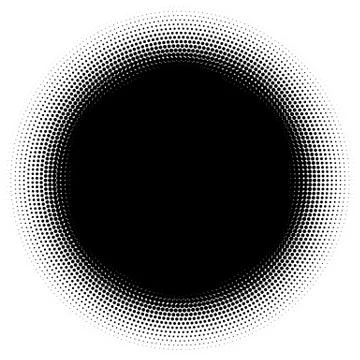 Halftone element. Abstract geometric graphic with half-tone pattern 스톡 일러스트