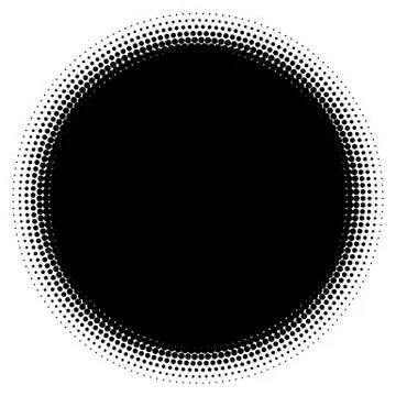 Halftone element. Abstract geometric graphic with half-tone pattern イラスト素材