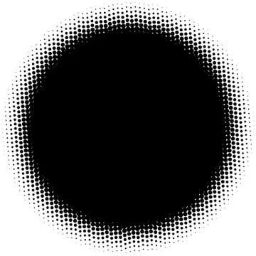 Halftone element. Abstract geometric graphic with half-tone pattern 스톡 일러스트