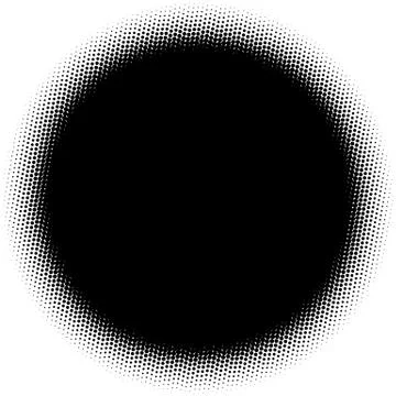 Halftone element. Abstract geometric graphic with half-tone pattern Stock Illustration