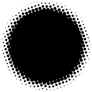 Halftone element. Abstract geometric graphic with half-tone pattern 스톡 일러스트