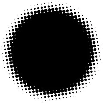 Halftone element. Abstract geometric graphic with half-tone pattern 스톡 일러스트