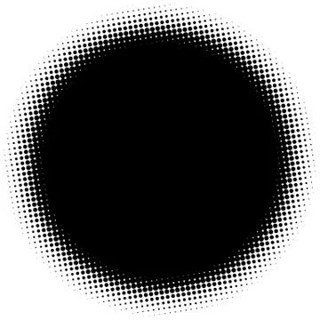 Halftone element. Abstract geometric graphic with half-tone pattern 스톡 일러스트