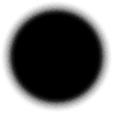 Halftone element. Abstract geometric graphic with half-tone pattern Stock Illustration