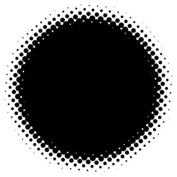 Halftone element. Abstract geometric graphic with half-tone pattern 스톡 일러스트