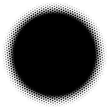 Halftone element. Abstract geometric graphic with half-tone pattern 스톡 일러스트