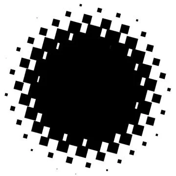 Halftone element. Abstract geometric graphic with half-tone pattern 스톡 일러스트