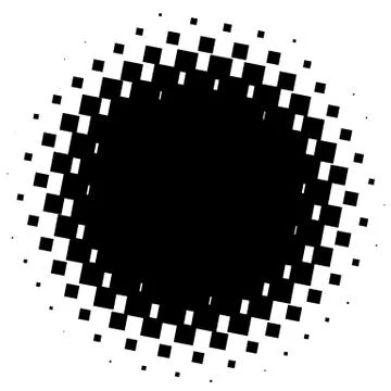 Halftone element. Abstract geometric graphic with half-tone pattern 스톡 일러스트