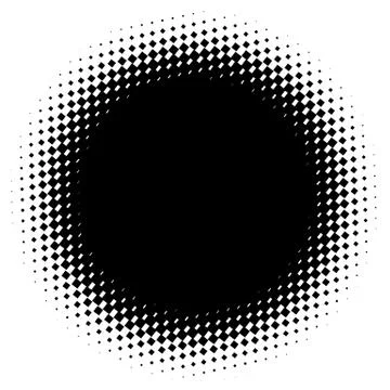 Halftone element. Abstract geometric graphic with half-tone pattern 스톡 일러스트