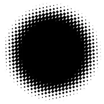 Halftone element. Abstract geometric graphic with half-tone pattern 스톡 일러스트