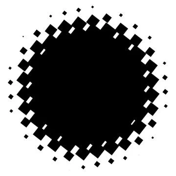 Halftone element. Abstract geometric graphic with half-tone pattern 스톡 일러스트