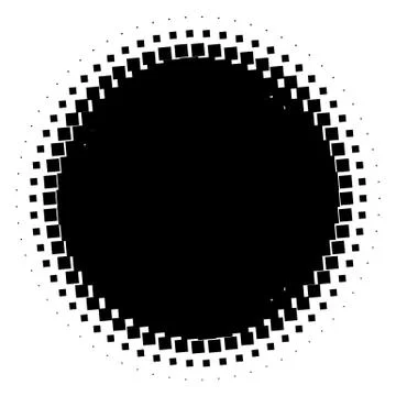 Halftone element. Abstract geometric graphic with half-tone pattern 스톡 일러스트