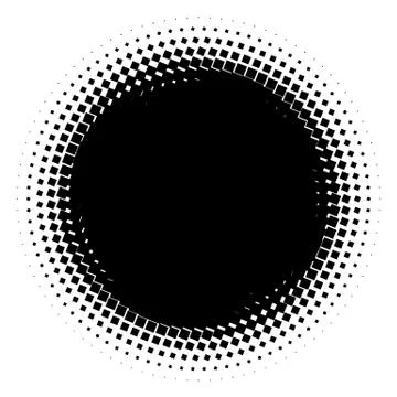 Halftone element. Abstract geometric graphic with half-tone pattern 스톡 일러스트