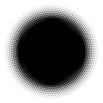 Halftone element. Abstract geometric graphic with half-tone pattern 스톡 일러스트