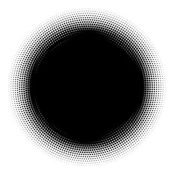 Halftone element. Abstract geometric graphic with half-tone pattern 스톡 일러스트