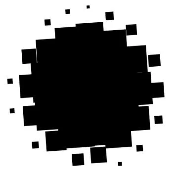 Halftone element. Abstract geometric graphic with half-tone pattern 스톡 일러스트