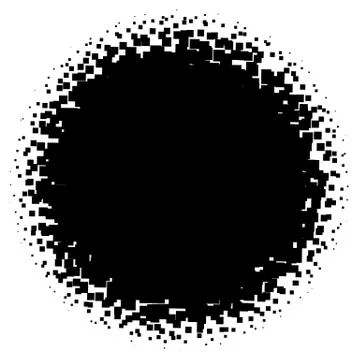 Halftone element. Abstract geometric graphic with half-tone pattern 스톡 일러스트