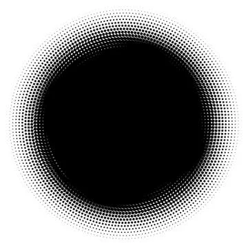 Halftone element. Abstract geometric graphic with half-tone pattern 스톡 일러스트