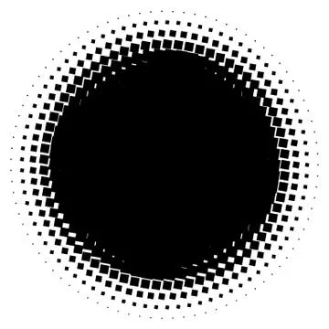 Halftone element. Abstract geometric graphic with half-tone pattern 스톡 일러스트