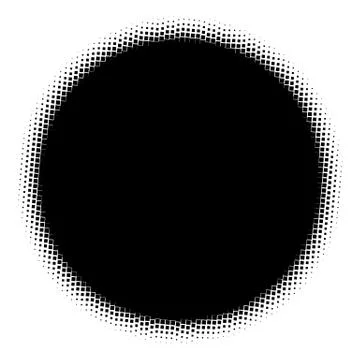 Halftone element. Abstract geometric graphic with half-tone pattern Stock Illustration