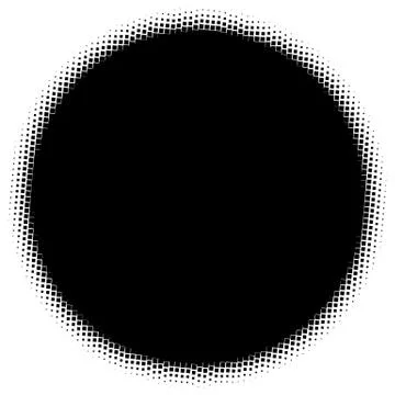 Halftone element. Abstract geometric graphic with half-tone pattern Illustrazione stock