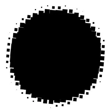 Halftone element. Abstract geometric graphic with half-tone pattern 스톡 일러스트