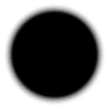 Halftone element. Abstract geometric graphic with half-tone pattern Illustrazione stock