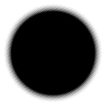 Halftone element. Abstract geometric graphic with half-tone pattern 스톡 일러스트