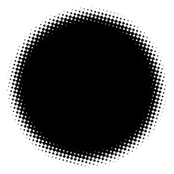 Halftone element. Abstract geometric graphic with half-tone pattern 스톡 일러스트