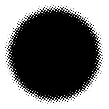 Halftone element. Abstract geometric graphic with half-tone pattern 스톡 일러스트