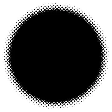 Halftone element. Abstract geometric graphic with half-tone pattern Stock Illustration
