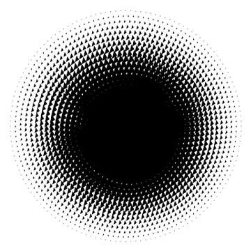 Halftone element. Abstract geometric graphic with half-tone pattern 스톡 일러스트