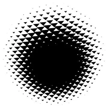 Halftone element. Abstract geometric graphic with half-tone pattern Illustrazione stock