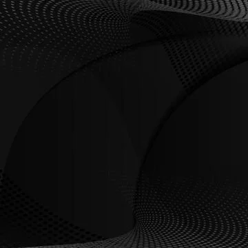 Halftone Element on Blakc Backdrop. Abstract Halftone Background.  Modern Geo Stock Illustration