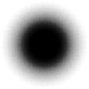 Halftone element, circular halftone pattern. Specks, halftone circle gradient イラスト素材