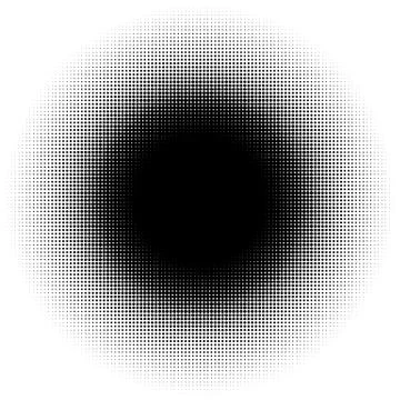 Halftone element, circular halftone pattern. Specks, halftone circle gradient イラスト素材