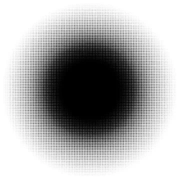 Halftone element, circular halftone pattern. Specks, halftone circle gradient イラスト素材