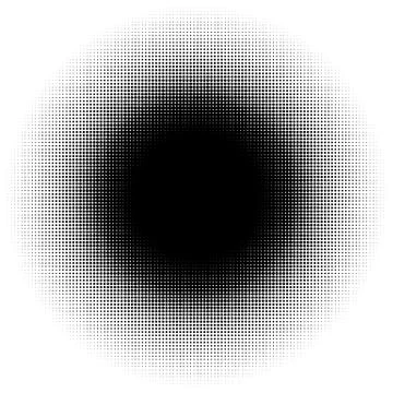 Halftone element, circular halftone pattern. Specks, halftone circle gradient イラスト素材