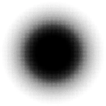 Halftone element, circular halftone pattern. Specks, halftone circle gradient イラスト素材